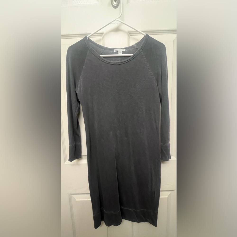 James Perse Long Sleeve T Shirt Dress